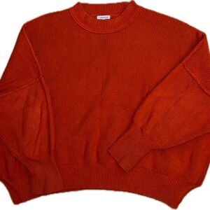 White Birch oversized orange sweater